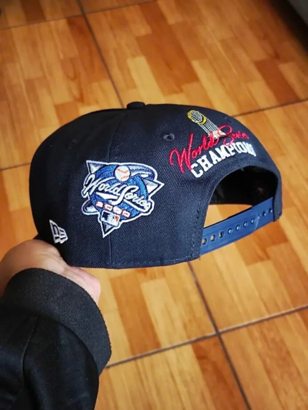 New Era New York Yankees 27x World Series Champions Snapback Hat Black MLB Cap - Picture 3 of 4
